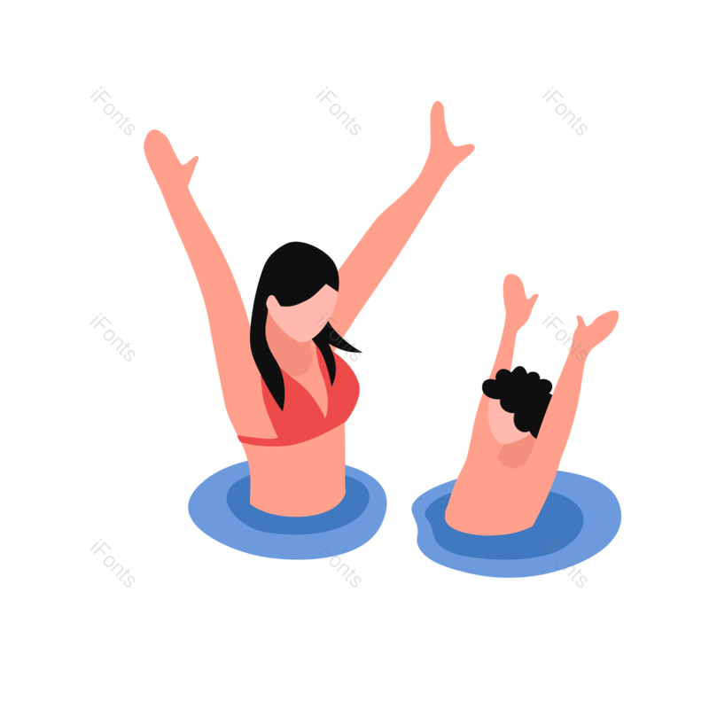 夏天图片,度假元素,夏日PNG,男孩免抠素材